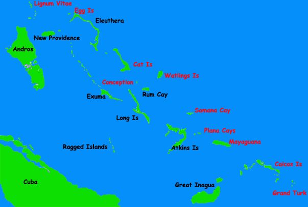 Christopher Columbus Landfall iMap